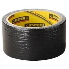 Stayer Лента армированная на тканевой основе, цвет черный, 50мм х 10м 12086-50-10 .