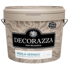 Декоративное лессирующее покрытие Decorazza Perla Vernici перламутровое, база Argento, цвет серебристый PL-001, 2.5 л