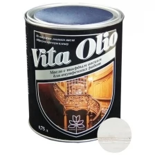 Масло VITA OLIO для внутренних работ с твердым воском шелковисто-матовое цвет ольха голубая. 2.5 л.
