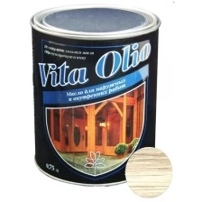 Масло VITA OLIO для наружных работ (фасадное) шелковисто-матовое цвет беленый дуб. 0.75 л.