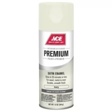 Аэрозольная краска Ace PREMIUM Enamel - WHITE - Белый, полуматовый