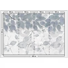 Фотообои / флизелиновые обои Листья над водой 4 x 2,7 м