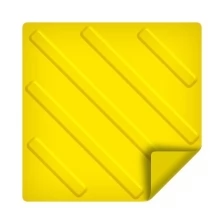 Тактильная плитка ретайл из ПВХ 300х300 мм, диагонали, самоклеящаяся основа. Упаковка 10 шт.