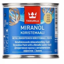 Краска декоративная с металлическим эффектом Miranol Koristemaali (Миранол) TIKKURILA 0,1 л золотист