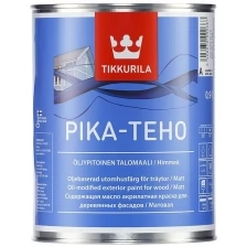 Краска для деревянных фасадов Tikkurila Pika-Teho база А, белая, матовая (0,9л)