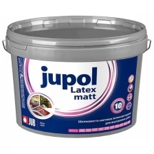 Краска латексная для внутренних работ JUB Jupol Latex Matt, матовая, база A 1001, 10 л