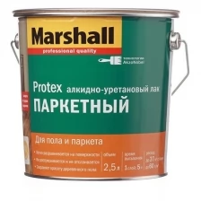 Marshall Protex Parke лак паркетный (бесцветный, полуматовый, 2,5 л)