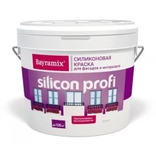 Краска силиконовая для фасадов и интерьеров Bayramix Silicon Profi матовая (0,9л) А (белая и под колеровку)