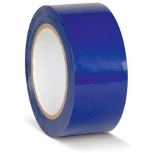 Клейкая лента ПВХ для разметки пола, синяя, 50 мм х 33 м, 150 мкр