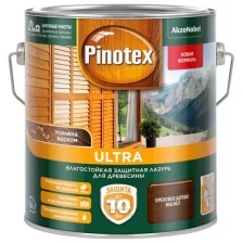 Пропитка декоративная для защиты древесины Pinotex Ultra AWB полуглянцевая орегон 2,7 л.