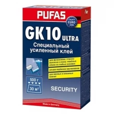 Пуфас 046 клей для стекловолокна и флизелина (0,5кг) / PUFAS N046 Spezialkleber Security GK10 клей для стеклообоев и флизелина усиленный (500г)