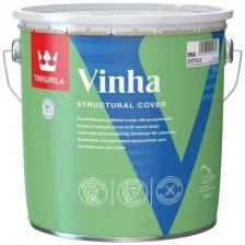 Tikkurila Vinha кроющий антисептик для древесины водорастворимый (под колеровку, полуматовый, база VVС, 2,7 л)