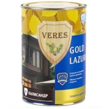 Декоративная пропитка для дерева Veres Gold Lazura №3, глянцевая, 10 л, тик