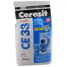Затирка цементная Ceresit CE 33 07 серая 5 кг