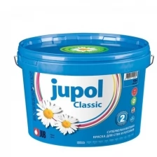 Краска для стен и потолка JUB Jupol Classic, матовая, супербелая, 15 л