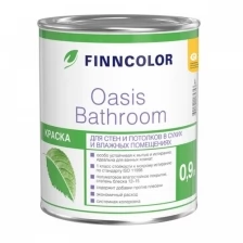 Краска для влажных помещений Oasis Bathroom (Оазис Басрум) FINNCOLOR 0,9л бесцветный (база С)
