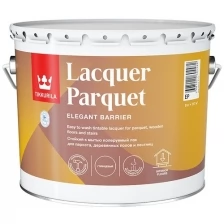 Лак паркетный полуматовый Lacquer Parquet (Лакер Паркет) TIKKURILA 0,9 л бесцветный (база EP)