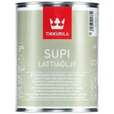 Масло для пола в банях и саунах Supi Lattiaöljy (Cупи) TIKKURILA 0,9 л бесцветное (база EC)