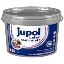 Краска латексная для внутренних работ JUB Jupol Latex Semi Matt, база A 1001, 5 л