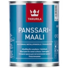 Краска для металлических крыш Panssarimaali (Панссаримаали) TIKKURILA 0,9 л бесцветная (база С)