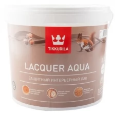 Лак матовый Lacquer Aqua (Лак Аква) TIKKURILA 2,7 л бесцветный (база EP)