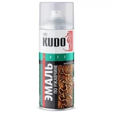 Аэрозольная краска по ржавчине молотковая Kudo KU-3008, 520 мл, серебристо-коричневая