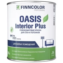 Краска "OASIS INTERIOR PLUS" 9 Л (1) для стен И потолков влажн. Помещений "тиккурила"