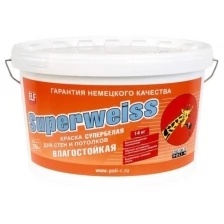 Краска ВД Поли-Р Superweiss 14 кг м/у