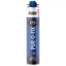 Клей-пена профессиональная конструкционная Kudo Pur-o-fix X15+, всесезонная, 1000 мл