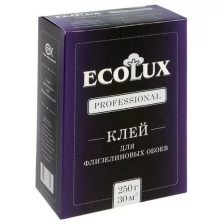 Клей для флизелиновых обоев, Ecolux professional, Эколюкс, легкие обои, тяжелые обои, 250г