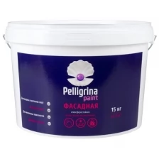 Краска фасадная Pelligrina Paint, акриловая, белоснежная, 1,5 кг
