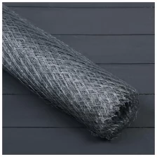 Сетка оцинкованная ЦПВС, мягкая, 1 × 10 м, ячейка 10 × 10 мм, d = 0,5 мм, металл