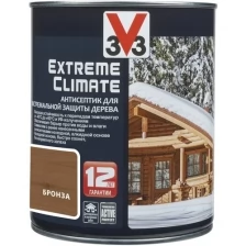 V33 антисептик для экстремальной защиты дерева Extreme Climate, 0.9 л, французский беж
