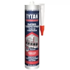 Герметик силиконовый высокотемпературный Tytan Professional, 280 мл, красный