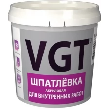 Шпатлевка для внутренних работ VGT, акриловая, 7,5 кг