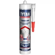 Титан герметик силиконовый санитарный прозрачный (280мл) / TYTAN Turbo Upg герметик силиконовый санитарный прозрачный (280мл)