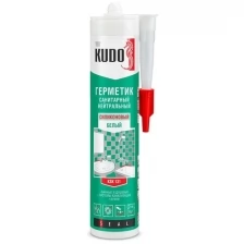 Герметик силиконовый нейтральный санитарный Kudo KSK 131, 280 мл, белый