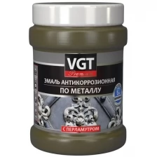 Эмаль антикоррозионная по металлу с перламутровым пигментом VGT Premium (0,23кг) алюминий