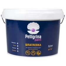 Шпатлевка универсальная для наружных и внутренних работ Pelligrina Paint, акриловая, 3,6 кг
