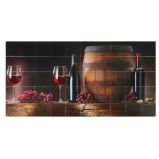 Панель ПВХ плитка Вино 485х960