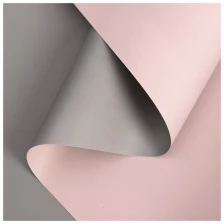 Пленка для цветов двухцветная, серо-розовый, 58 см х 10 м./В упаковке шт: 1