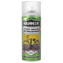 Hammer Грунт-эмаль по ржавчине 3 в 1 аэроз. б/с п/мат RAL 7042 трансп. серый 520 мл / 12 ЭК000135099