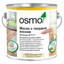 Масло для деревянных полов и мебели с твердым воском Osmo Original 3032 бесцветное шелковисто-матовое 0,75 л