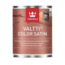Полуматовая фасадная лазурь Tikkurila Valtti Color Satin 9L