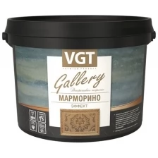 Декоративное покрытие VGT Gallery эффект Марморино, белый, 8 кг