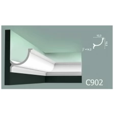 C902 Карниз для подсветки Orac Decor из полиуретана - Плинтус потолочный