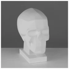 Мастерская Экорше Гипсовая фигура обрубовка черепа по Баммесу, 23,5 х 16 х 27 см