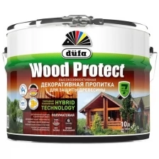 Пропитка декоративная для защиты древесины Dufa Wood Protect бесцветная 2,5 л.