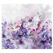 Фотообои на стену Fotooboikin "Акварельные цветы" 300х270 см (ШхВ)