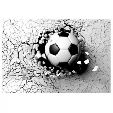 Фотообои флизелиновые Fotooboikin "Футбольный мяч 3Д" 400х270 см (ШхВ)